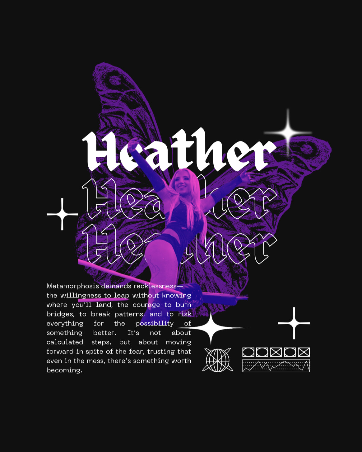 Black Heather Metamorphosis T-Shirt