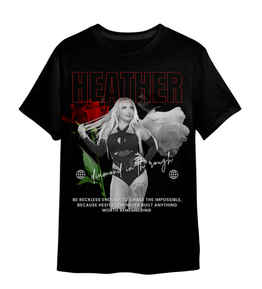 Black Heather Roses T-Shirt